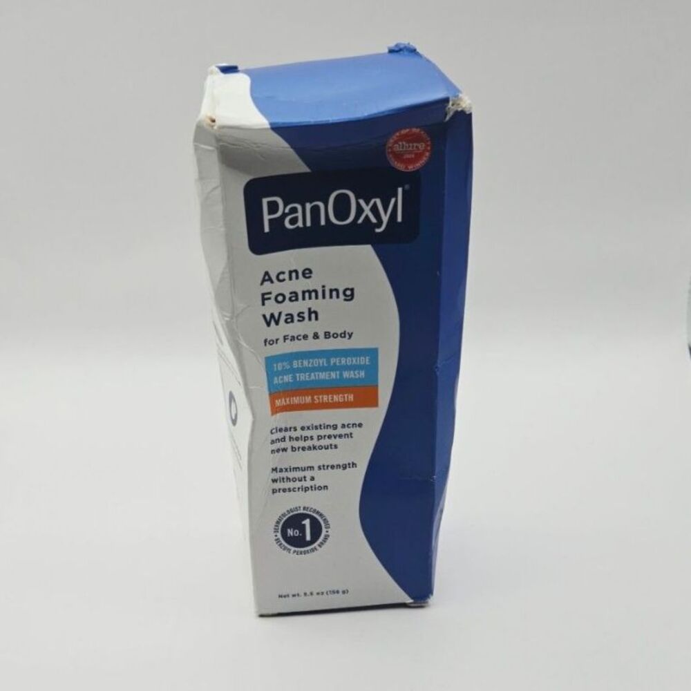 PanOxyl Acne Foaming Wash 10% Benzoyl Peroxide Maximum Strength 5.5 oz Sealed
